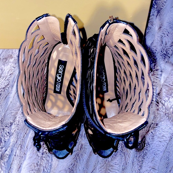 Sergio Rossi Mermaid Caged Booties - Picture 4 of 7